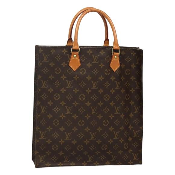 LOUIS VUITTON Monogram Sac Plat Hand Bag M51140 - Picture 1 of 16